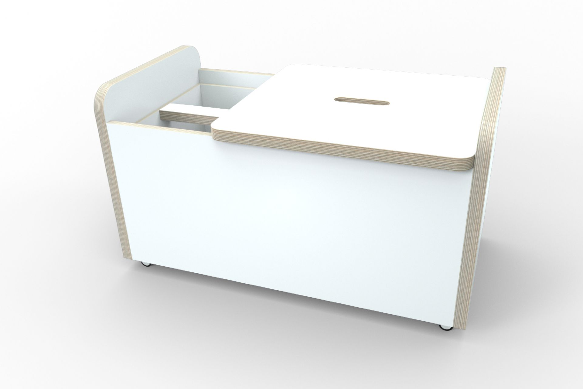 Growing Table Rolling Box Truhe Pure Position